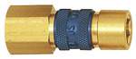 Riegler 107632.Captive quick-connect coupling I.D. 5, G 1/4 IT, brown