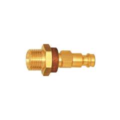 Riegler 107649.Captive nipple I.D. 5, Bright brass, G 1/8 ET, brown