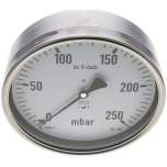 MW 250160 MB5CR ** Manometer waagerecht 160mm, 0-250 mbar, G 1/2"
