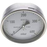 MW 400160 MB5CR ** Manometer waagerecht 160mm, 0-400 mbar, G 1/2"