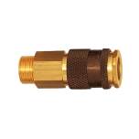 Riegler 107665. Unverwechselbare Schnellverschlusskupplung NW 7,8, G 1/4 AG braun