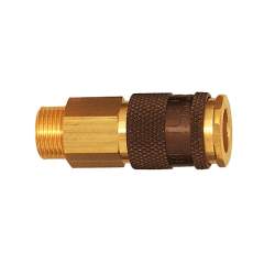 Riegler 107665.Captive quick-connect coupling I.D. 7.8, G 1/4 ET, brown