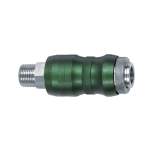 Riegler 134076.Safety coupling I.D. 7.8, Bi-Tec type, nickel-pl. brass, R 1/2 ET