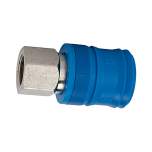 Riegler 107558.Safety coupling I.D. 7.4, KE type, nickel-plated brass, G 3/8 IT