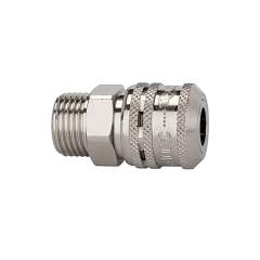 Riegler 107531.Safety coupling I.D. 7.8, SEK type, nickel-plated brass, G 3/8 ET