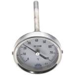 Wika TW 8063100 Bimetallthermometer, waagerecht D63/0 bis +80°C/100mm