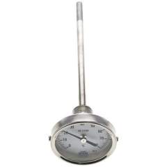 Wika TW 8063200 Bimetallthermometer, waagerecht D63/0 bis +80°C/200mm