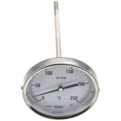 Wika TW 250100200 Bimetallthermometer, waagerecht D100/0 bis +250°C/200mm