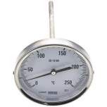 Wika TW 250100160 Bimetallthermometer, waagerecht D100/0 bis +250°C/160mm