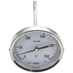 Wika TW 250100160 Bimetallthermometer, waagerecht D100/0 bis +250°C/160mm
