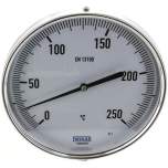 Wika TW 250160160 Bimetallthermometer, waagerecht D160/0 bis +250°C/160mm