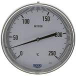 Wika TW 250160100 Bimetallthermometer, waagerecht D160/0 bis +250°C/100mm