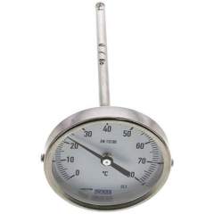 Wika TW 8080160 Bimetallthermometer, waagerecht D80/0 bis +80°C/160mm