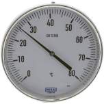 Wika TW 80160100 Bimetallthermometer, waagerecht D160/0 bis +80°C/100mm