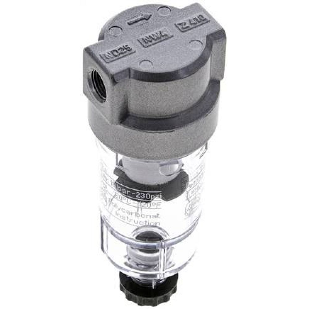 DF 00 Mini-Filter G 1/8", Kunststoffbehälter