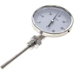Wika TS 60100100 Bimetallthermometer, senkrecht D100/0 bis +60°C/100mm