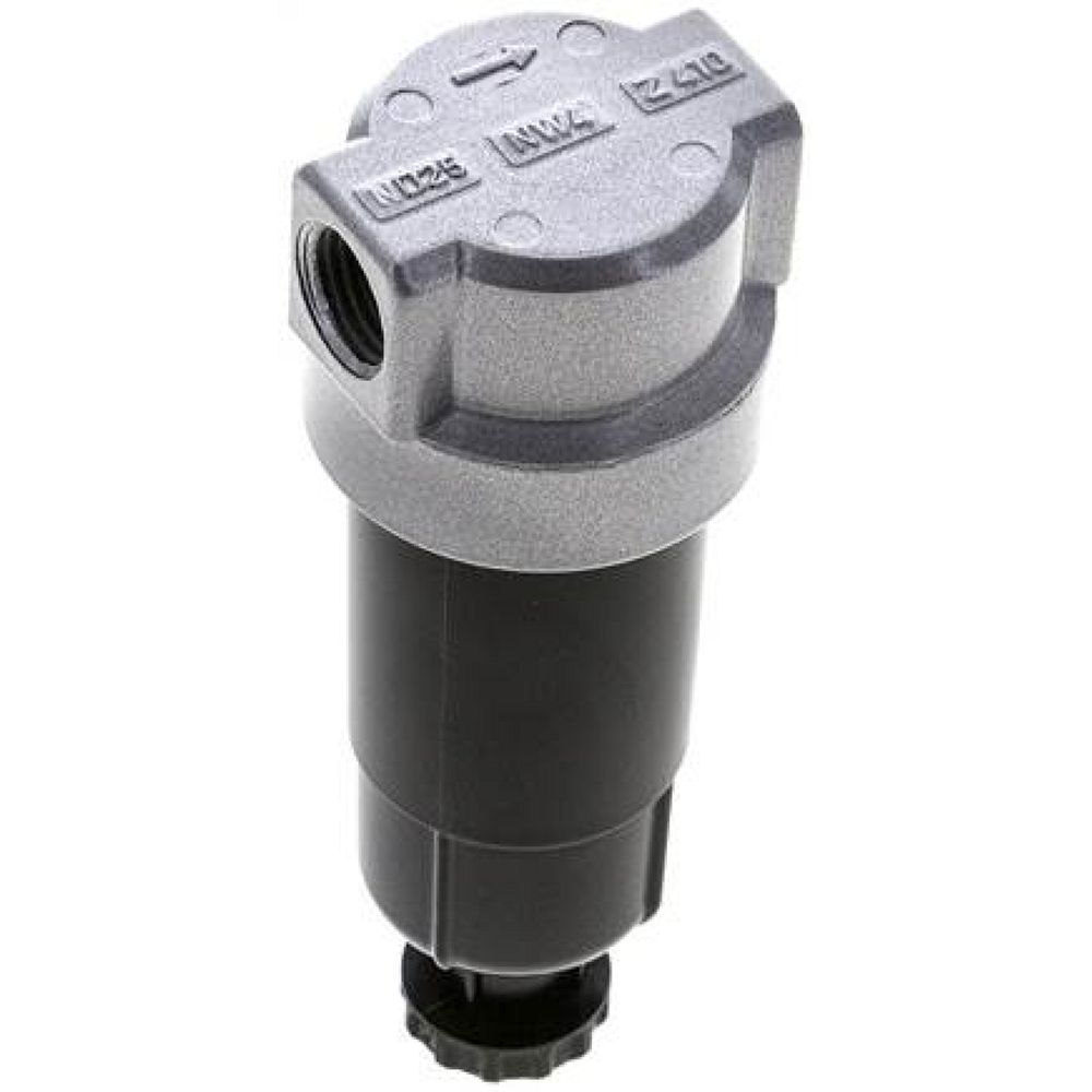 DF 01 M Mini-Filter G 1/4", Metallbehälter ohne Sichtrohr