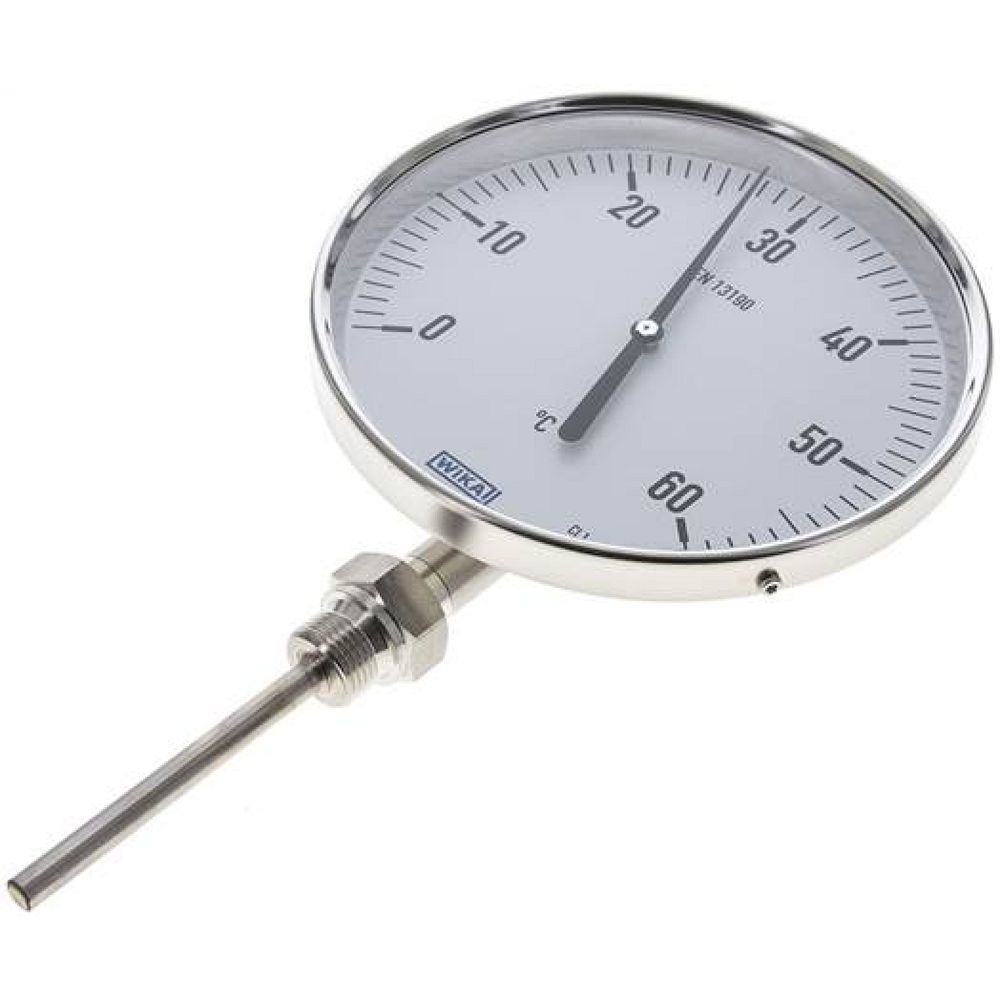 Wika TS 60160100 Bimetallthermometer, senkrecht D160/0 bis +60°C/100mm