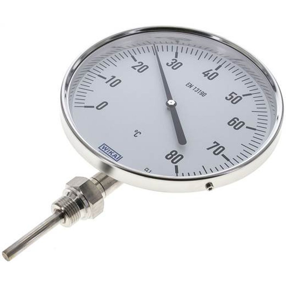 Wika TS 8016063 Bimetallthermometer, senkrecht D160/0 bis +80°C/63mm