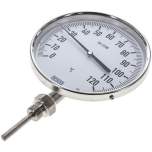 Wika TS 12016063 Bimetallthermometer, senkrecht D160/0 bis +120°C/63mm