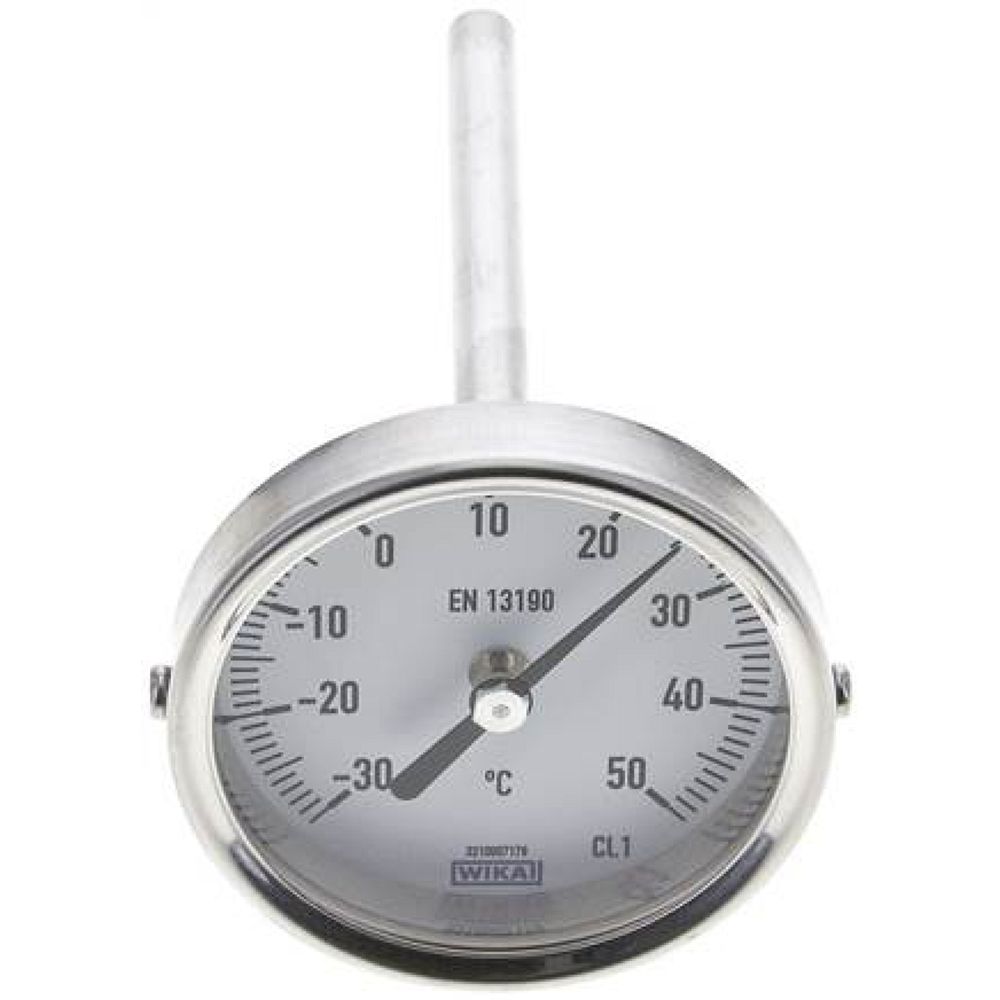 Wika TWT 3563100 ES Bimetallthermometer, waagerecht D63/-30 bis +50°C/100mm
