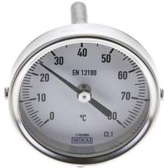 Wika TWT 806363 ES Bimetallthermometer, waagerecht D63/0 bis +80°C/63mm