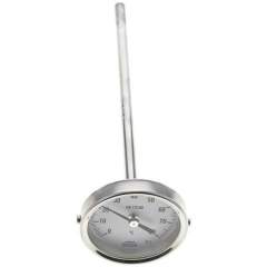 Wika TWT 8063200 ES Bimetallthermometer, waagerecht D63/0 bis +80°C/200mm