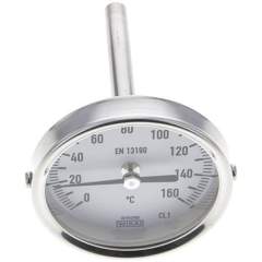 Wika TWT 1606363 ES Bimetallthermometer, waagerecht D63/0 bis +160°C/63mm