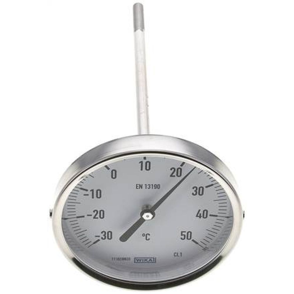 Wika TWT 35100200 ES Bimetallthermometer, waagerecht D100/-30 bis +50°C/200mm