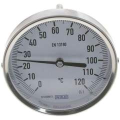 Wika TWT 120100100 ES Bimetallthermometer, waagerecht D100/0 bis +120°C/100mm