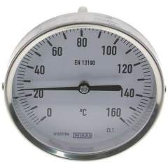 Wika TWT 160100100 ES Bimetallthermometer, waagerecht D100/0 bis +160°C/100mm