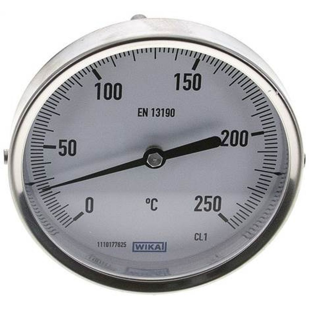 Wika TWT 250100100 ES Bimetallthermometer, waagerecht D100/0 bis +250°C/100mm