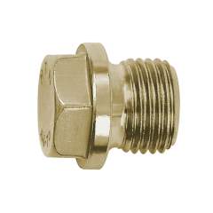 Riegler 111671.Locking screw, Exterior hexagonal and flange, G 3/4