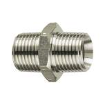 Riegler 125707.Double threaded nipple, R 1 1/4 a., R 2 o., Stainless steel