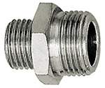 Riegler 115670.Double threaded nipple »value line«, G 1/4, G 1/4, AF 17,