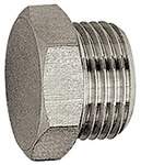 Riegler 111666.Locking screw, Exterior hexagonal, G 1, AF 38, Stainless steel