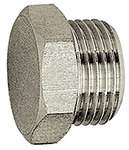 Riegler 115677.Locking screw »value line«, G 1/8, AF 14, nickel-plated brass