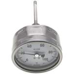 Wika TW 100100100 ES Bimetallthermometer, waagerecht D100/0 bis +100°C/100mm