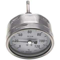 Wika TW 12010063 ES Bimetallthermometer, waagerecht D100/0 bis +120°C/63mm