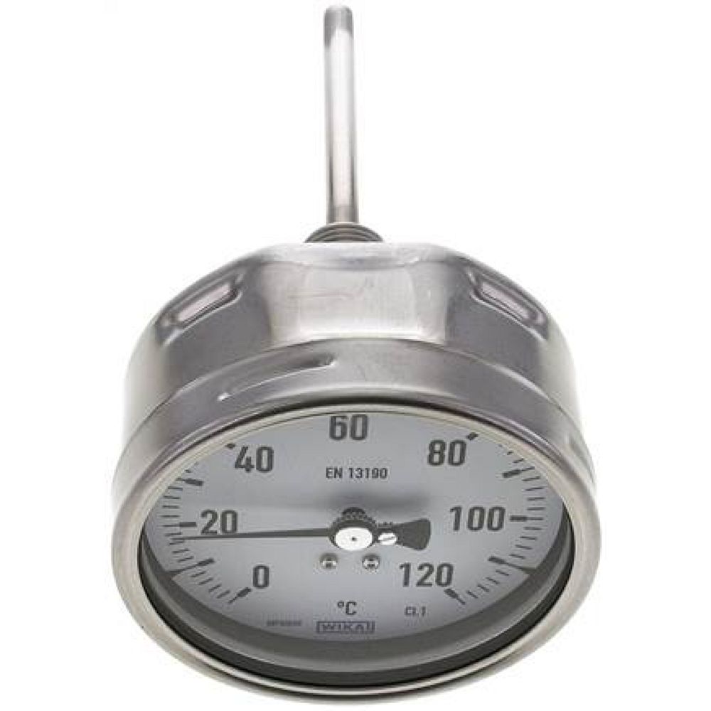 Wika TW 120100100 ES Bimetallthermometer, waagerecht D100/0 bis +120°C/100mm