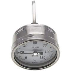 Wika TW 120100100 ES Bimetallthermometer, waagerecht D100/0 bis +120°C/100mm