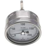 Wika TW 20010063 ES Bimetallthermometer, waagerecht D100/0 bis +200°C/63mm