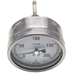Wika TW 20010063 ES Bimetallthermometer, waagerecht D100/0 bis +200°C/63mm