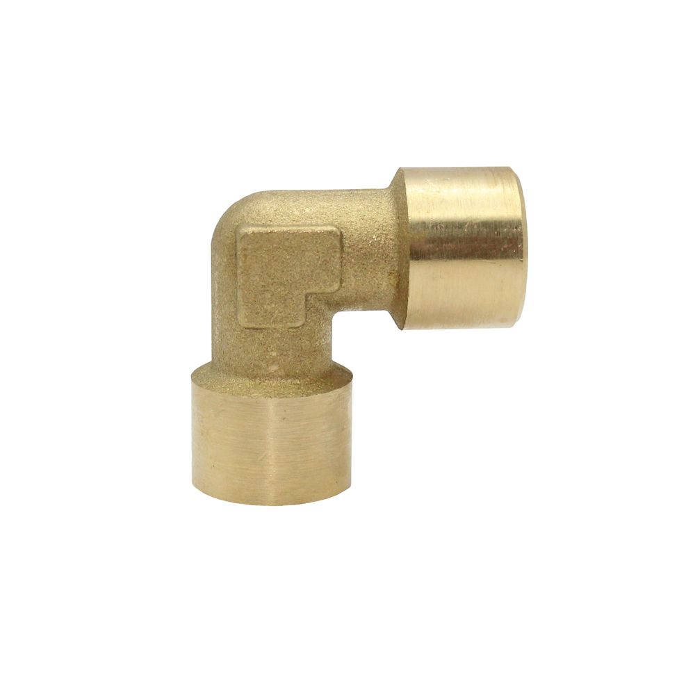 Riegler 112702.Angled piece, interior / interior, G 1/8, AF 10, Bright brass