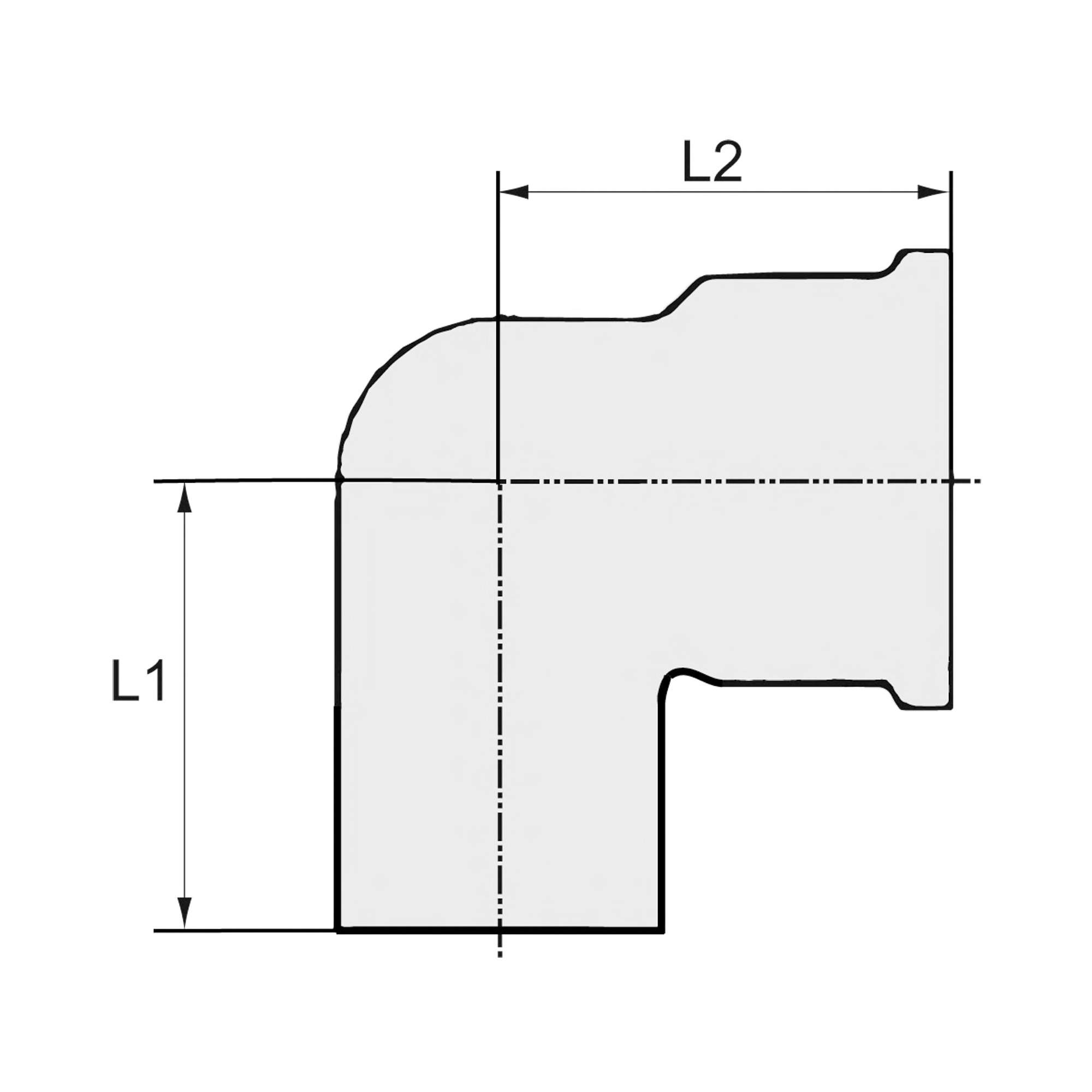 Winkelstück, 90°, innen/außen, G11/4, Druck 16 bar, Messing blank - Riegler 194113