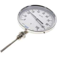 Wika TS 100160100 Bimetallthermometer, senkrecht D160/0 bis +100°C/100mm