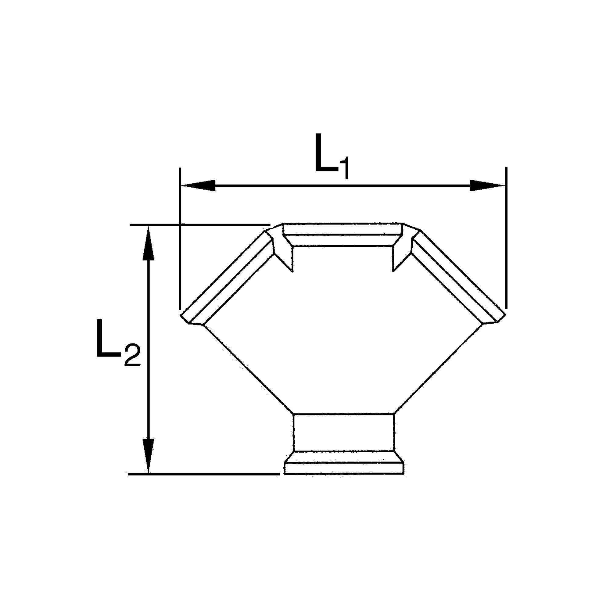 Verteiler, 3fach, G 1/2 i., 3 x G 1/2 IG, Messing blank - Riegler 112607
