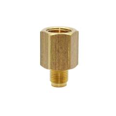 Riegler 101249.Pressure gauge connection nipple brass, G 1/4 bushing, G 1/8 taps