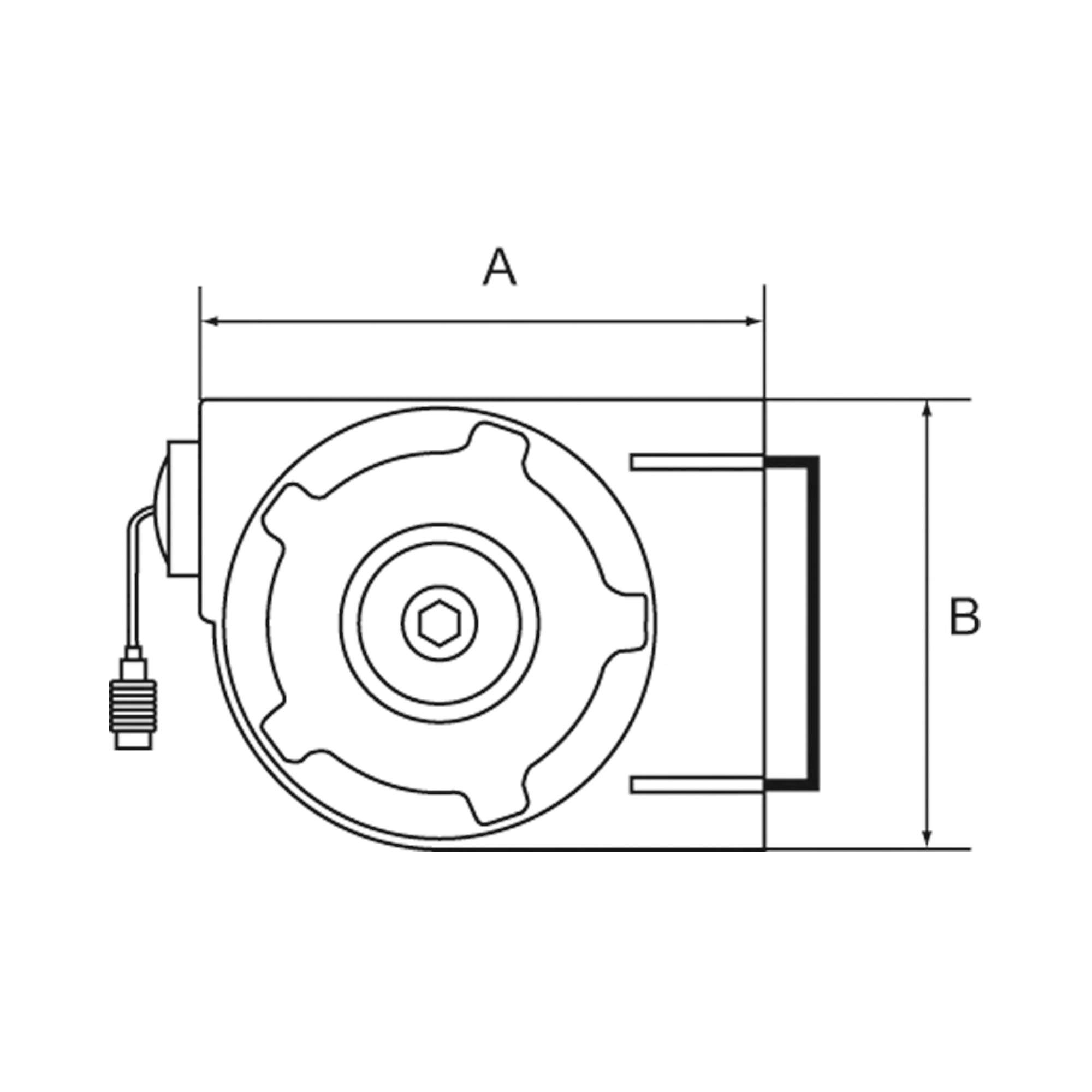Hose reel for compact design, PU hose ø 12x8, G 1/4, 7 m - Riegler 113974