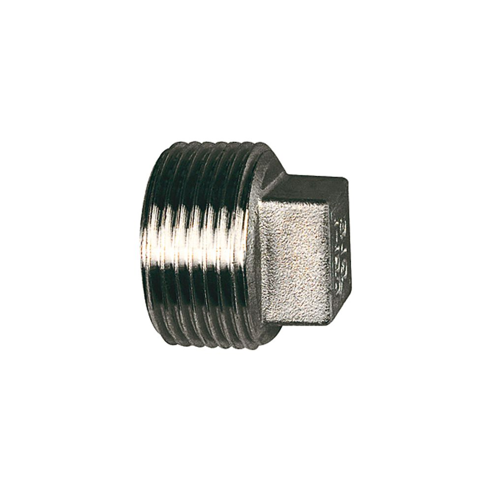 Riegler 111845.Stopper, Square, G 1/8, AF 6, Stainless steel 1.4408